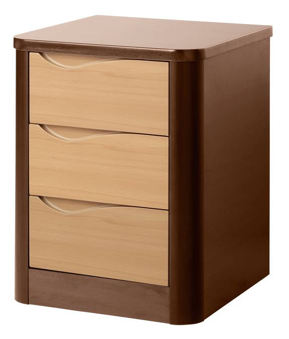 Acumen 3 Drawer Bedside Cabinet