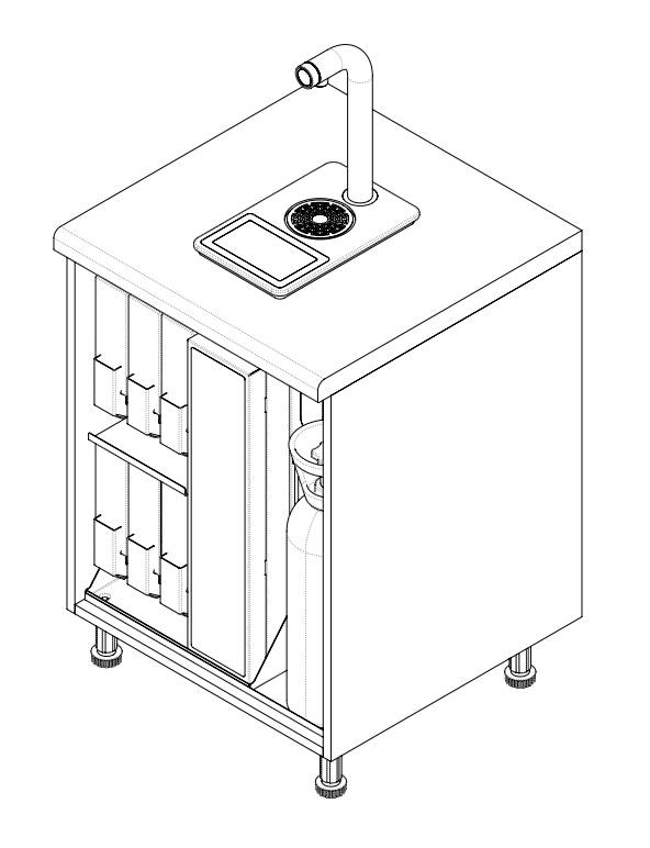 Flavour Tap Nano - Boiling, Chilled, Sparkling & Flavoured Water Tap - Fully Integrated Water Tap System