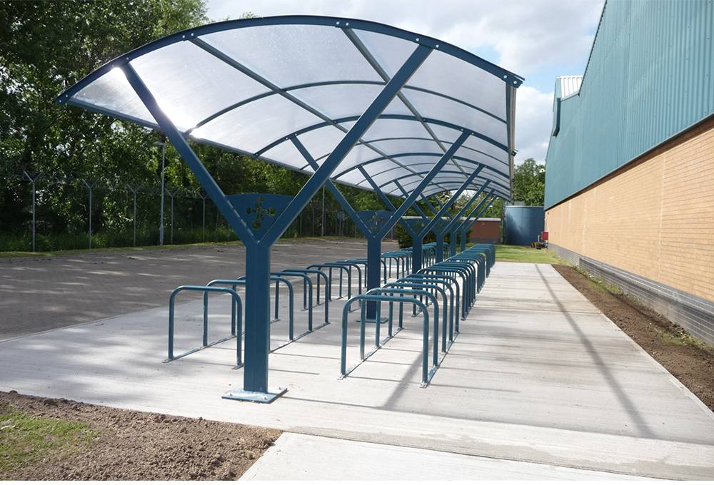 CLS - Double Row Symmetric Bike Shelters