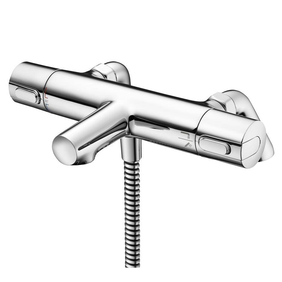 Ceratherm 100 Dual Control Two Hole Thermostatic Bath Shower Mixer