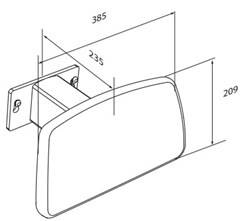 PLUS Backrest for Pressalit toilet lifter - R6408