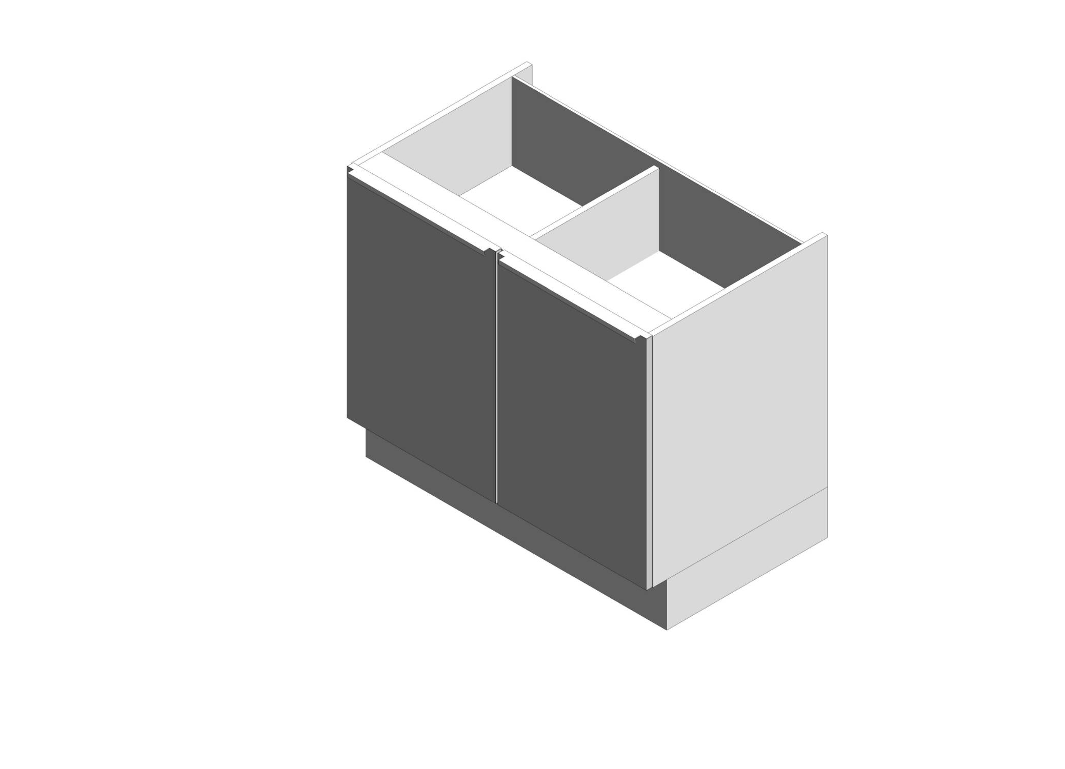Linear Base Cabinet - Double
