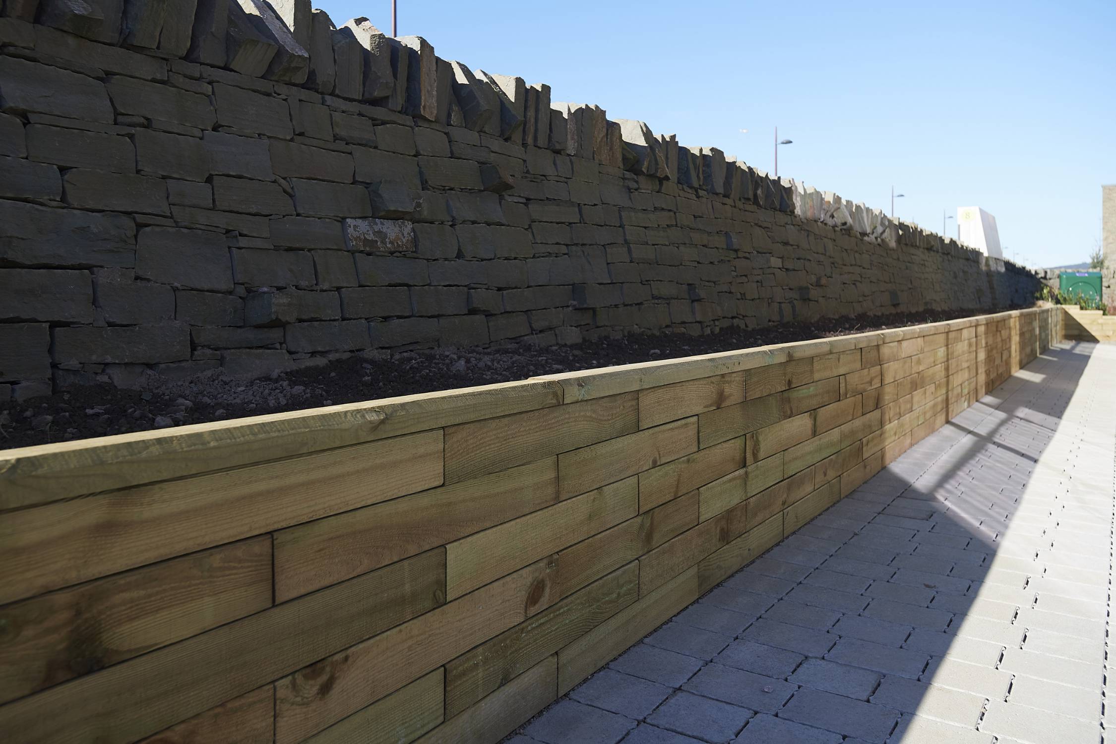 WoodBlocX Modular Retaining Wall System