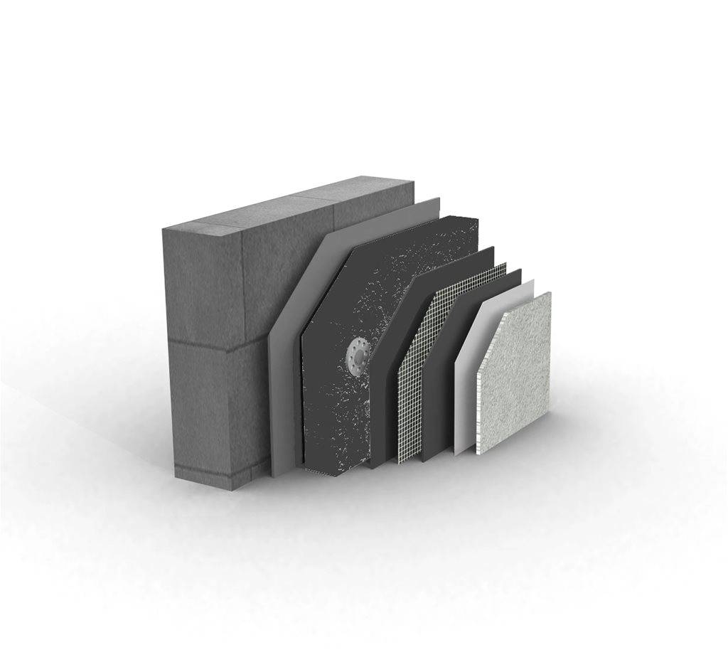 Permarock EPS-Premium External Wall Insulation System with Brick-effect Render Finish