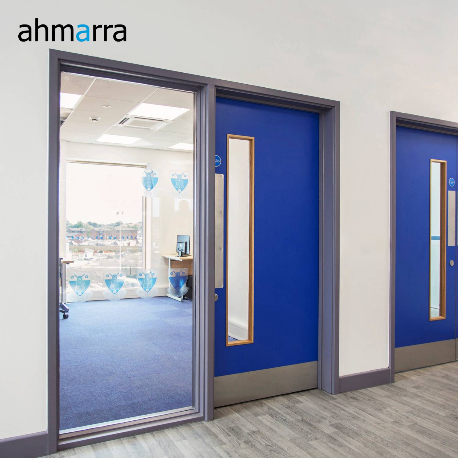 Double Fire Doors - Single Action | School Doors - Timber Doorsets ...