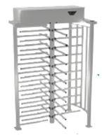 RotaSec Single Full Height Turnstile