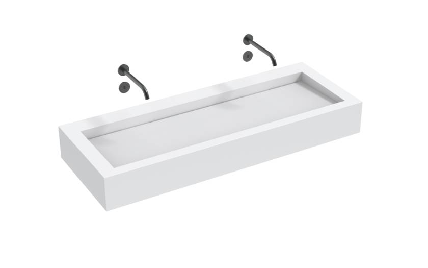 Monolith M Series - 450mm depth - Wall-mounted Monolithic Washbasins