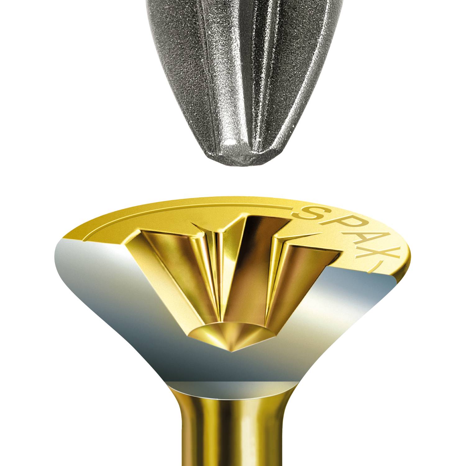 SPAX YELLOX Coated Flat Countersunk Head Universal Use Screws