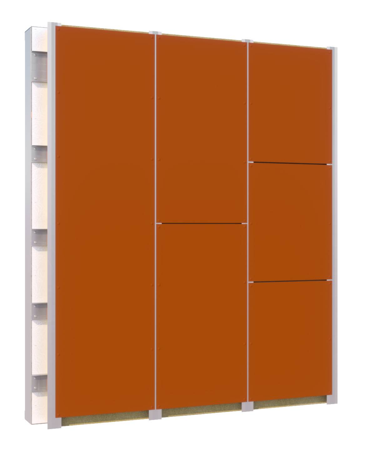 Rainscreen Cladding Optima FlatFix System (Discreet Fix) - Flat Plate Rainscreen Cladding System