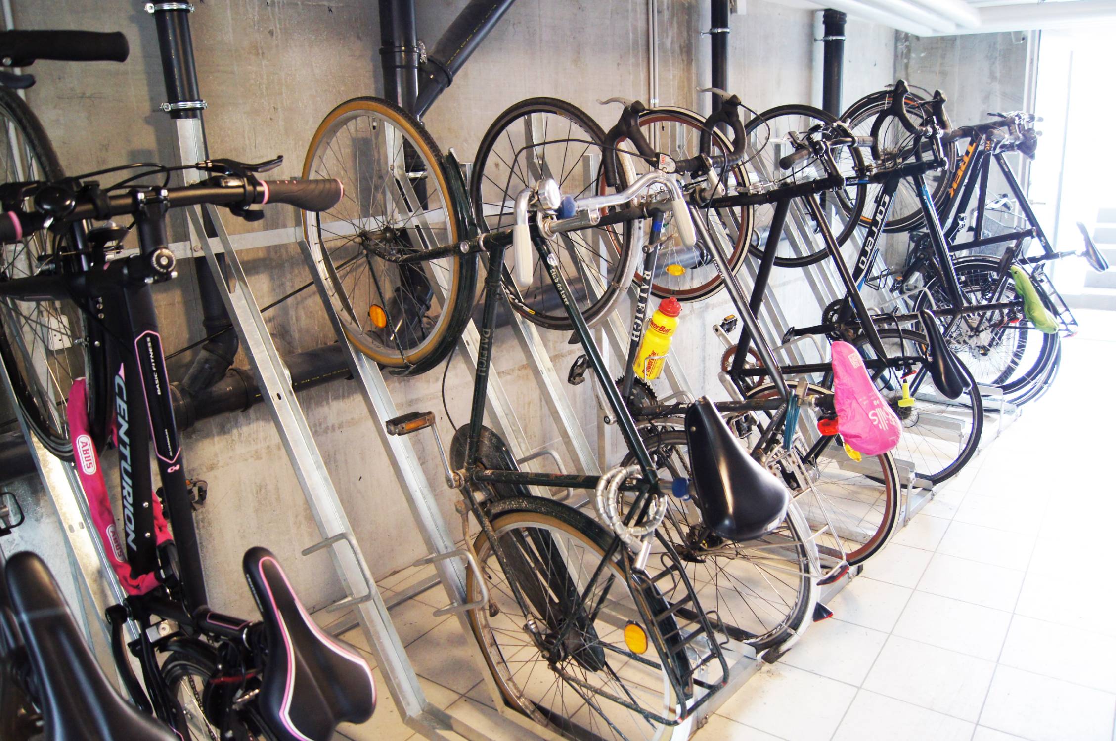 FalcoVert-Pro Semi Vertical Bike Rack - Cycle rack with semi-vertical design