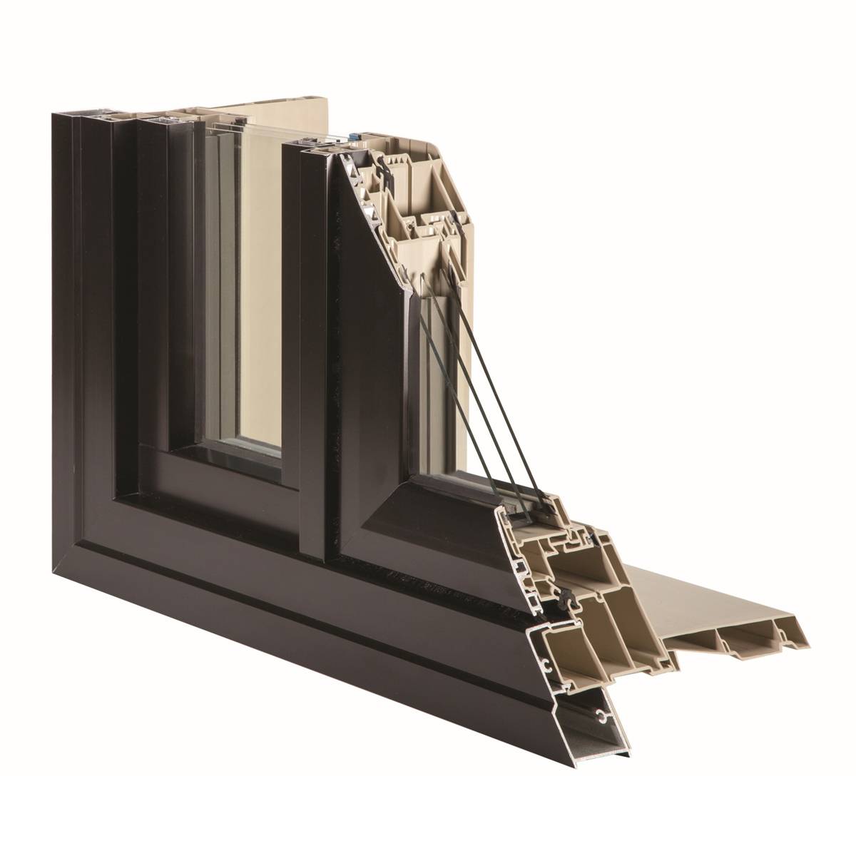 Apex Alloy 9950 - Metal Clad uPVC Window
