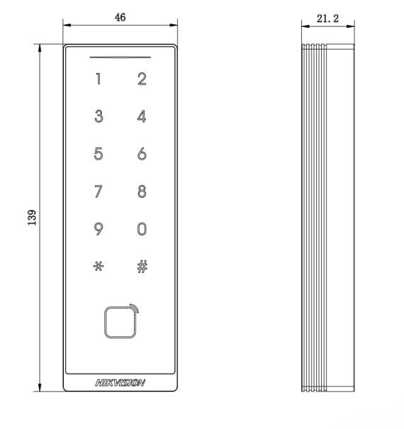 DS-K1105EMKB Electronic Access Control - Card Readers - Pro Card Reader