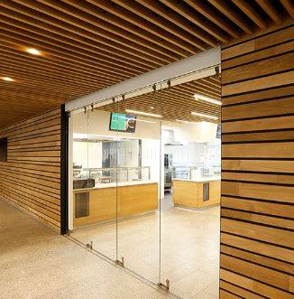 Derako® Solid Wood Linear Ceilings - Solid and veneered wood ceiling system
