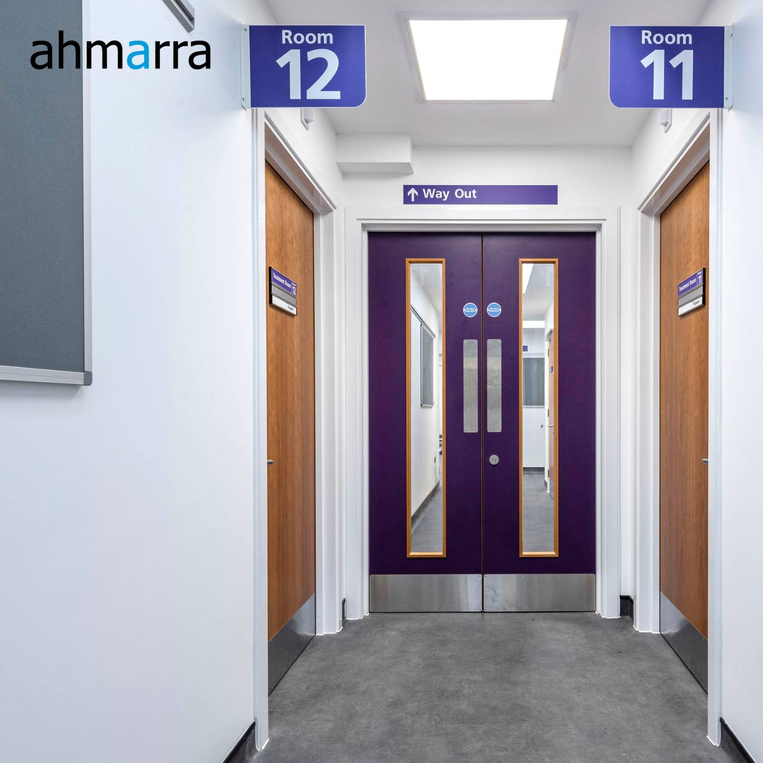 Double Fire Doors - Single Action | Healthcare Range - Timber Doorsets 