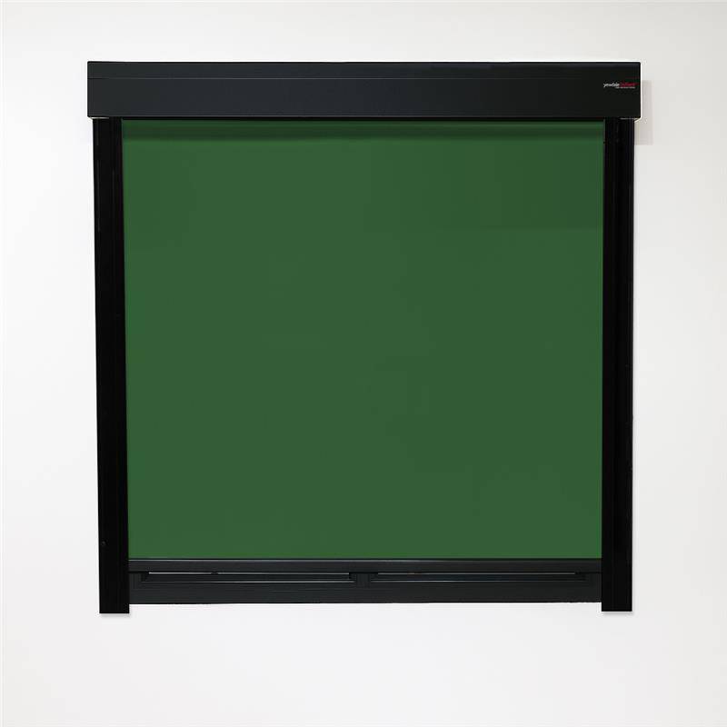 YewdaleDefiant® C47 Cassetted roller blind with 230v electric motor and side channels  - Blind