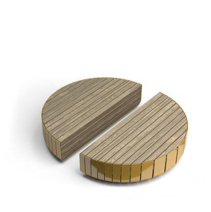 Stripes Bench - Semi Circle