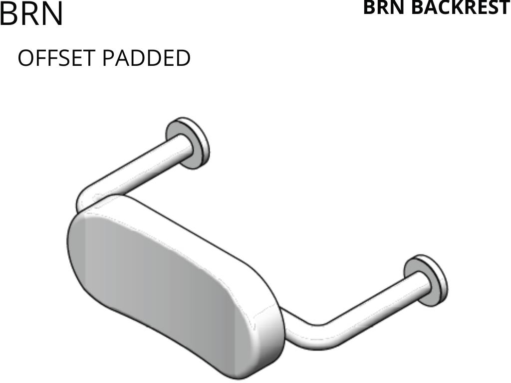 Support back rests with raised padded cushion - Disabled Back Rests