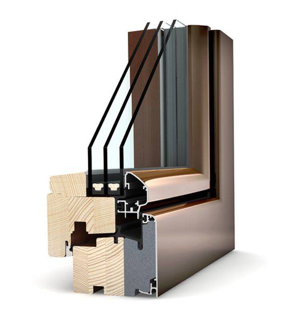 HF 210 Timber/ Aluminium Window