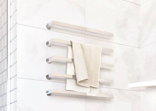 ThermoSphere Towel Bar Straight Square 12V