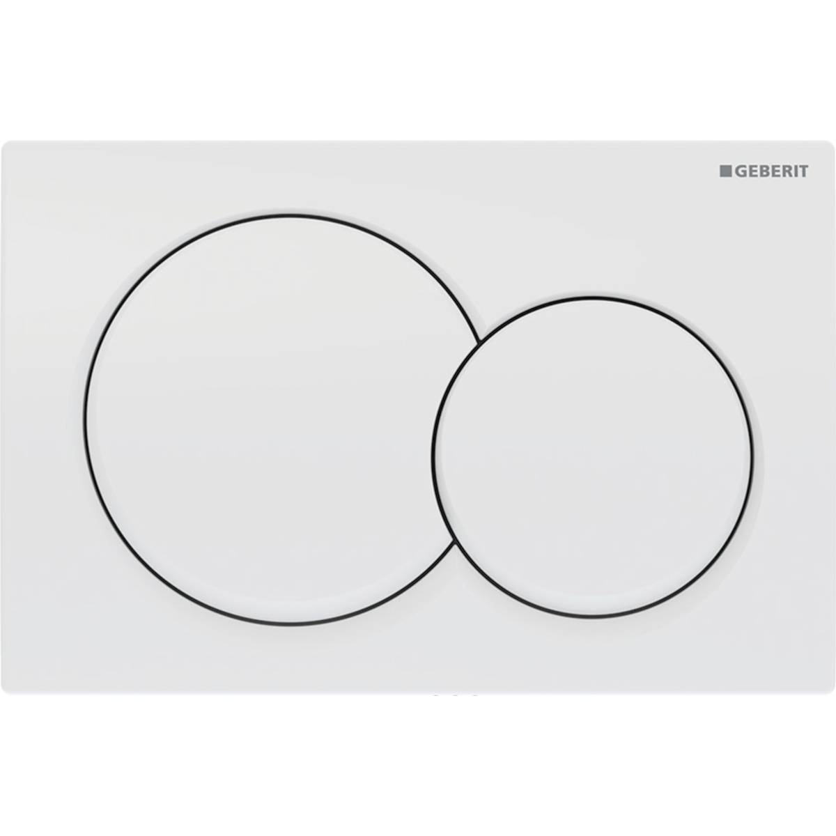Geberit Alpha01 flush plate for dual flush, round