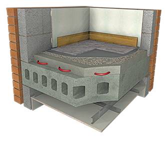 Isocheck Re-Mat LVT system - Acoustic bonded layer to go under an LVT