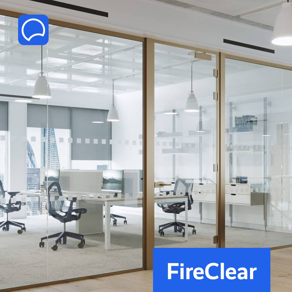 FireClear100 Double Glazed Fire Rated Partition System