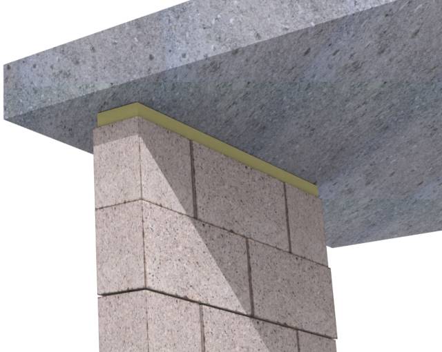 Fire Stop Strip - Fire-rated void filler for masonry