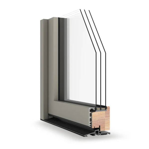 S309A/T Inward Open Timber / Alu-Clad Timber Framed Entrance Door