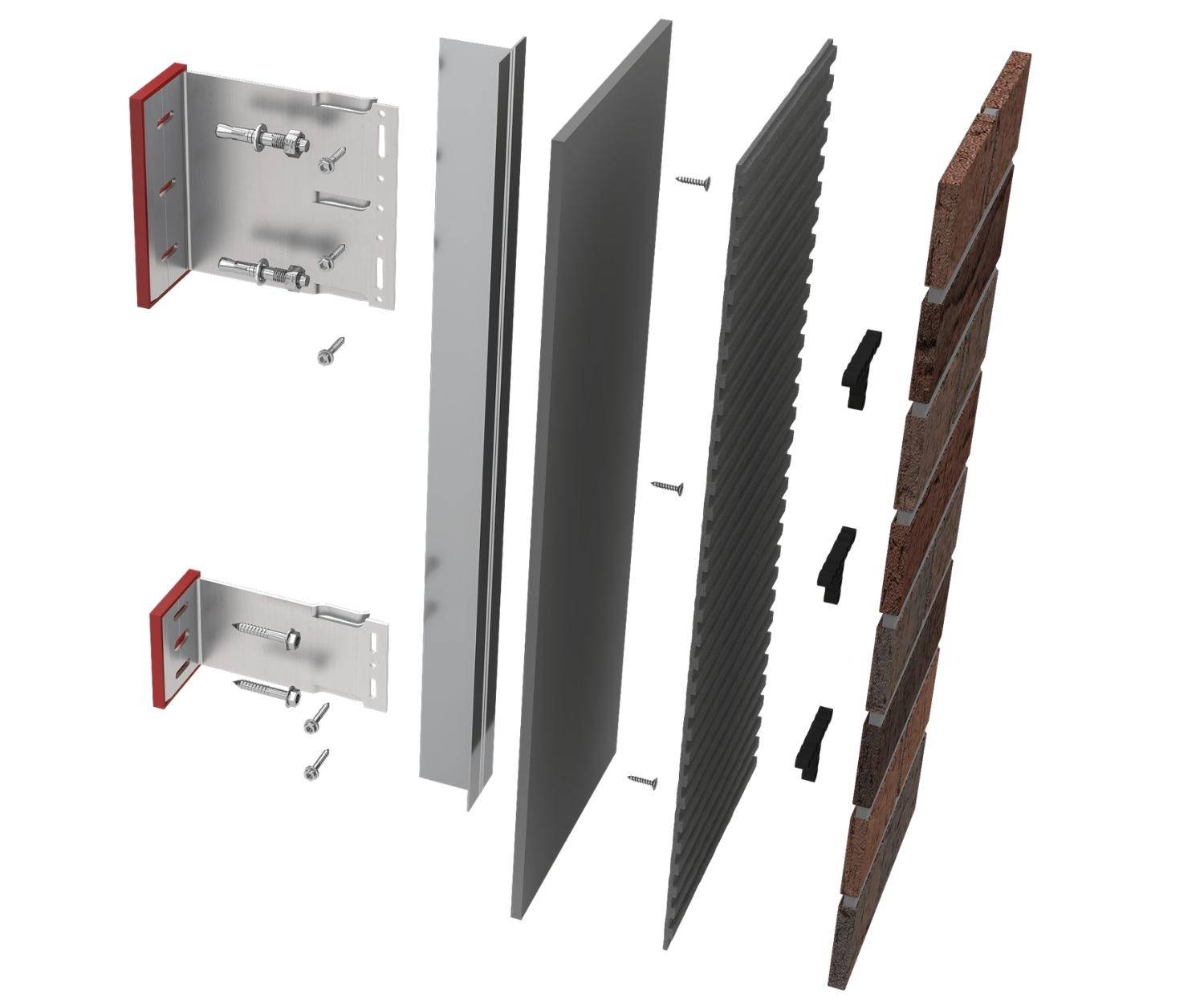 CMS30 Bonding Brick Slip Cladding System