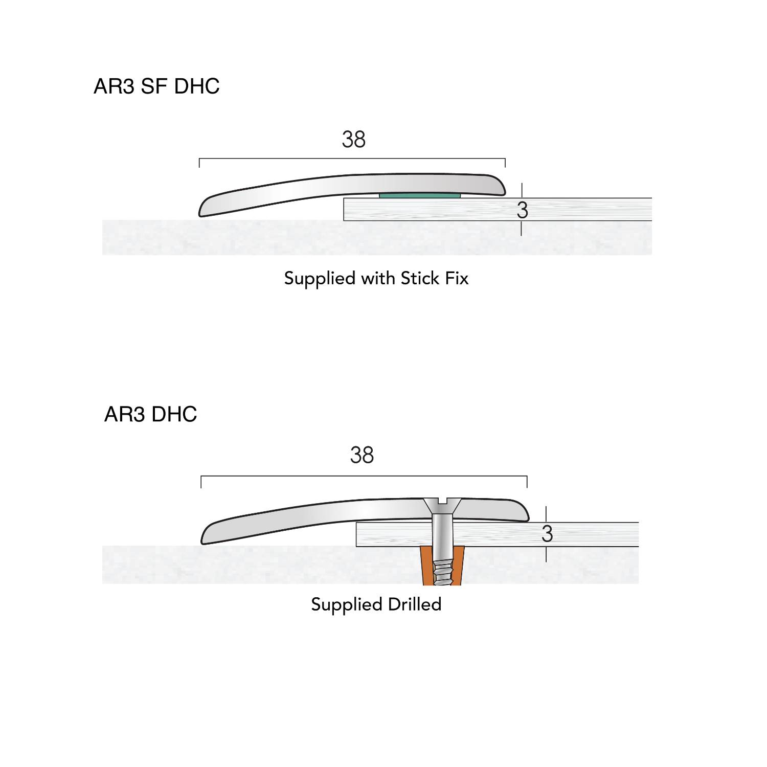 Ramp Profiles - One-Part Floor Transition Strip