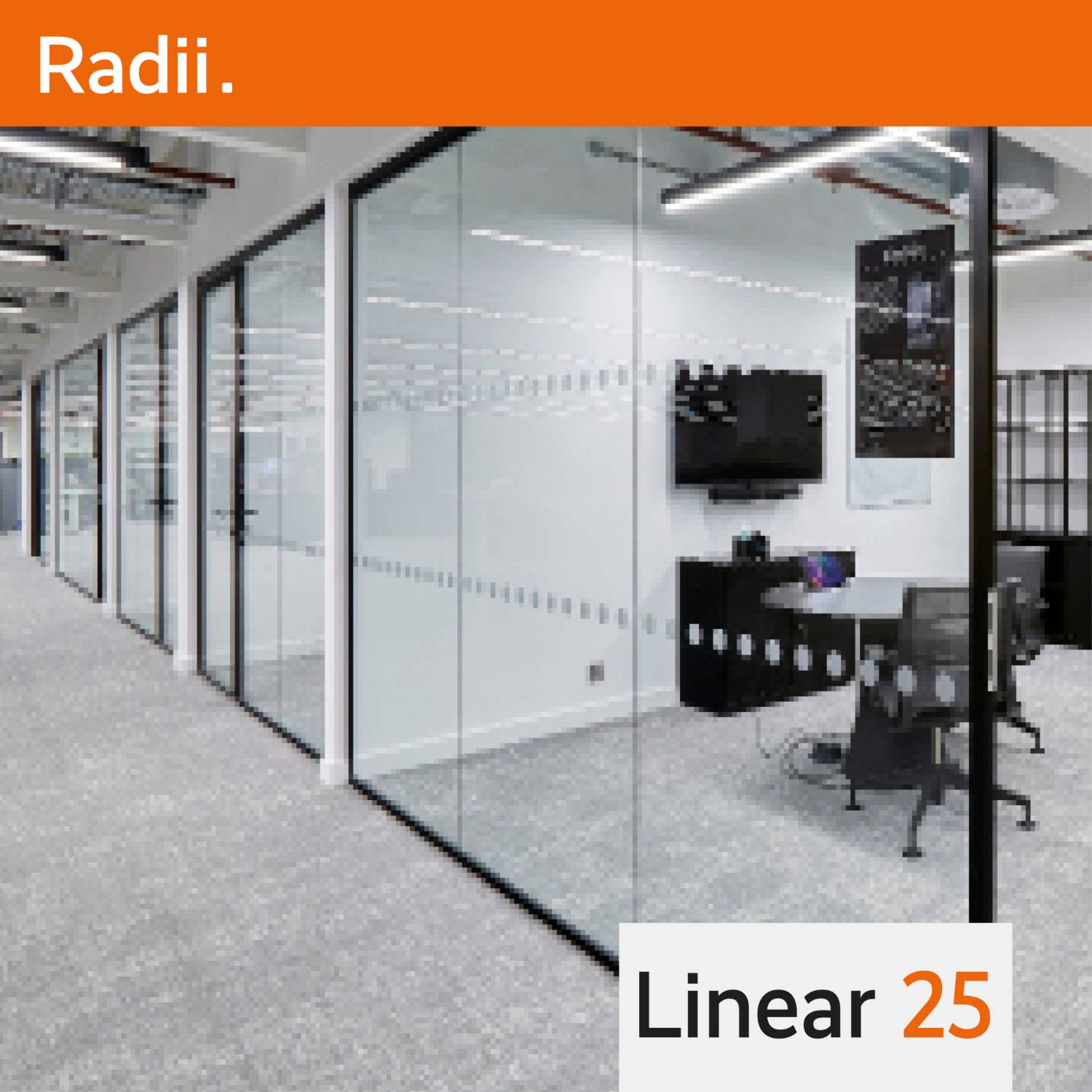 Linear 25 Single Glazed Partition System