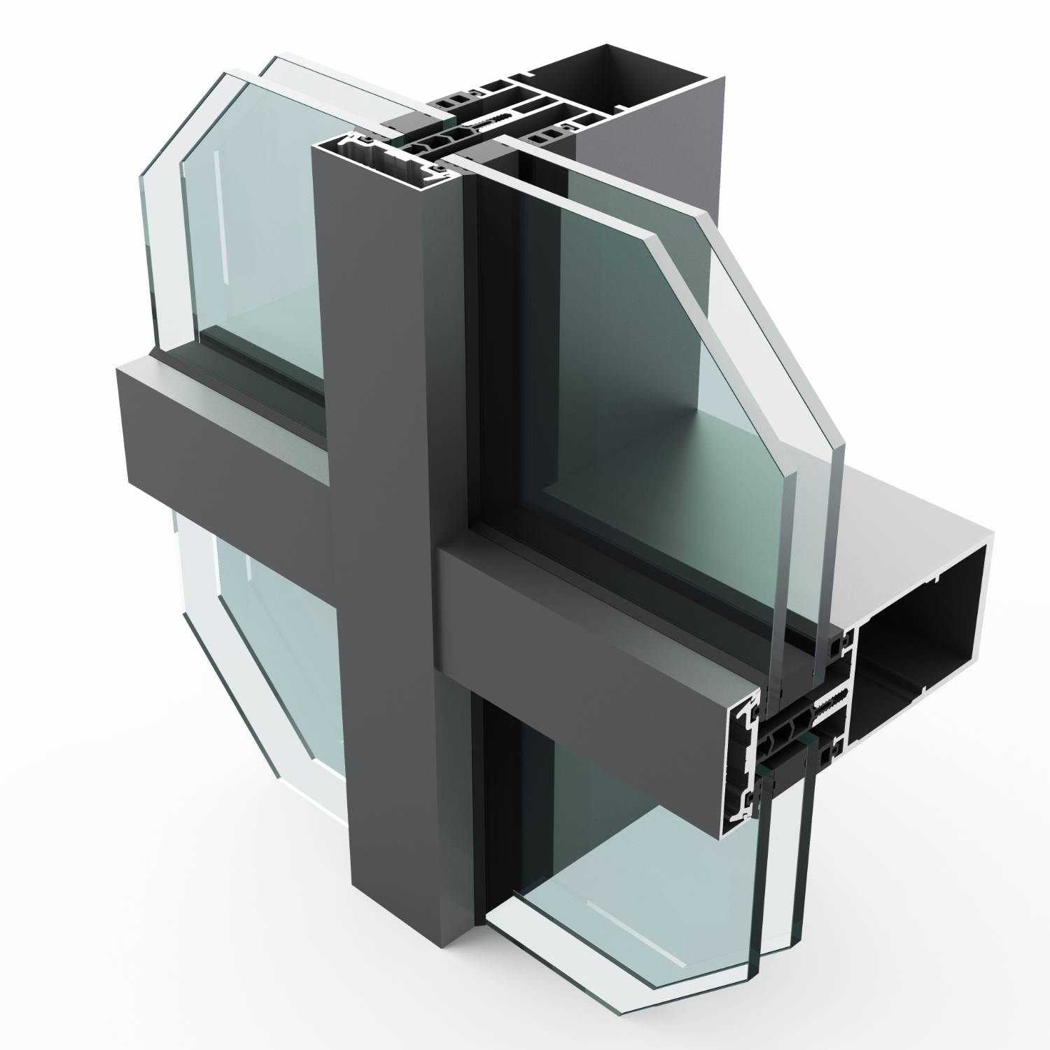 SF52 Fully Capped Curtain Wall System