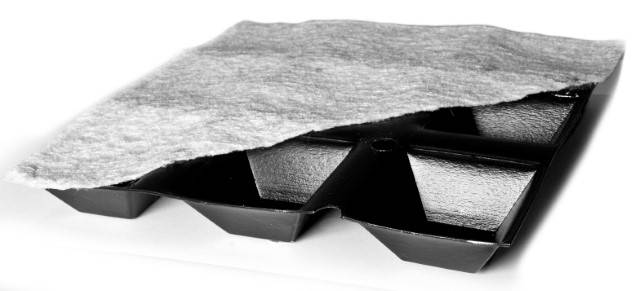 Drainage and Water-Retention Green Roof Membrane Newton 420 Reservoir - Extensive Green Roof Drainage Membrane