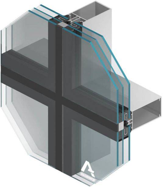 Aluprof MB-SR60N - 60 mm wide curtain wall systems