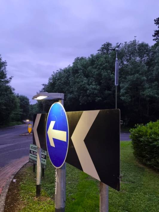 Surrey County Council Off-Grid Sign Lighting | Kight Limited | NBS Source