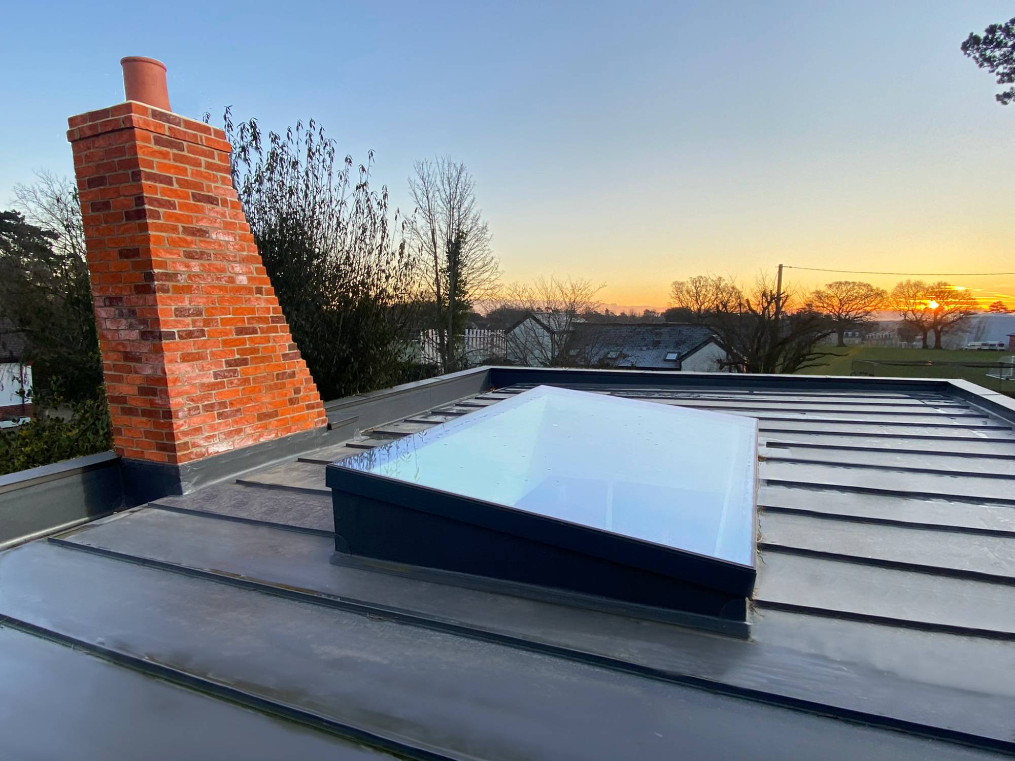 Skyway Fixed Flat Glass Rooflight - Single Pane