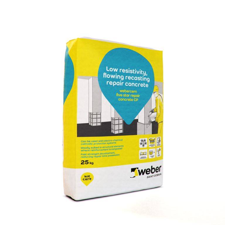 webercem five star repair concrete CP