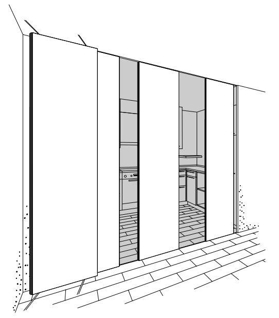 Aperto 60 H (Sliding Wall Partition Gear Hardware)