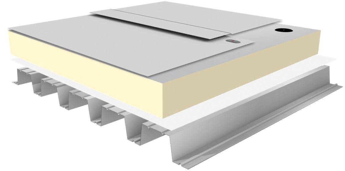 Rhenofol® PVC-P Mechanically Attached Warm Roof System - Single Ply PVC-P Warm Roof System