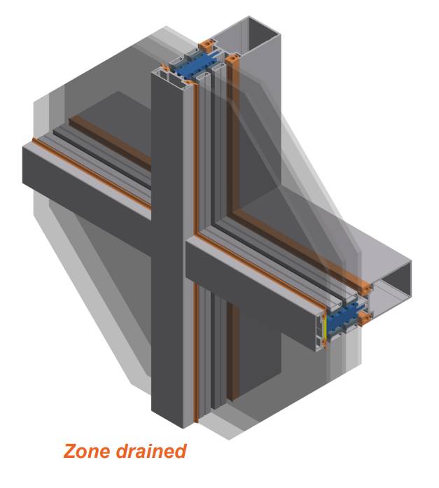 AA®100 HI Curtain Wall System - Pressure-Equalized Stick-Frame Assembly