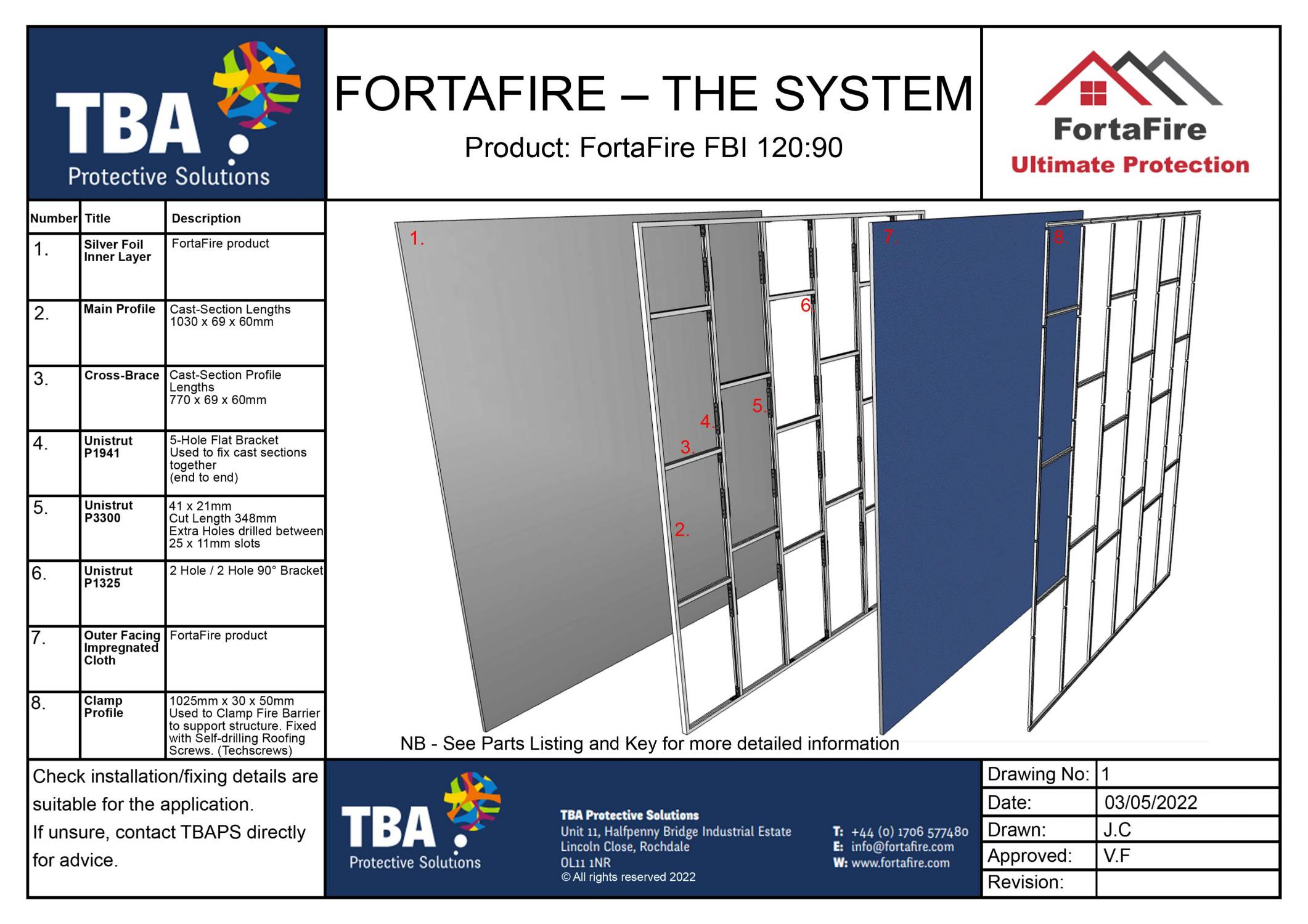 FortaFire FBI 120:90  - 120:90 Fire Barrier