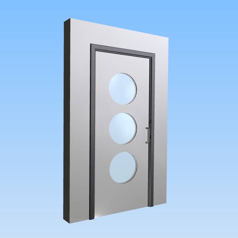CS Acrovyn® Impact Resistant Doorset - Single with type VP7 Vision Panels