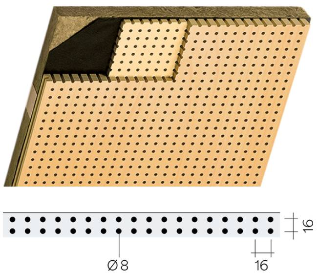 Topakustik Perfo Suspended Ceiling - Perforated Acoustic Panel