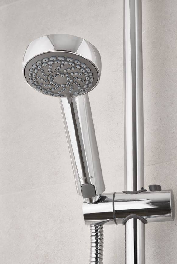Quartz Blue Smart Exposed Shower With Adjustable Head
