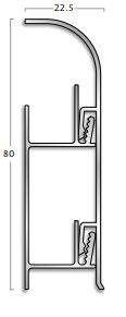 MAS97 Interlocking Aluminium Skirting