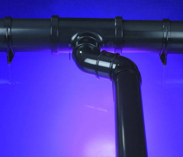 68 mm round PVC-U rainwater downpipe