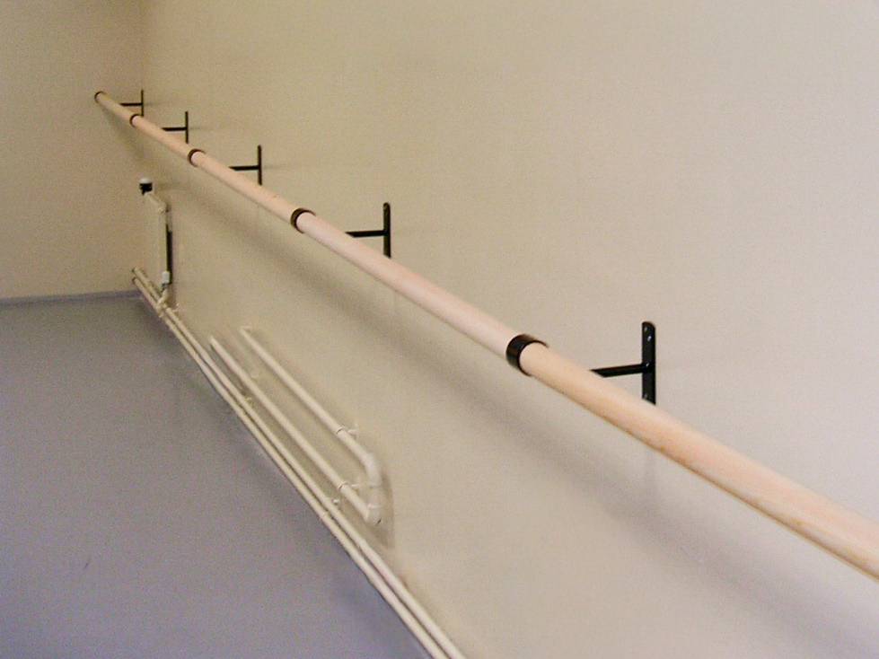 Wall-mounted Single Ballet Barre Bracket 