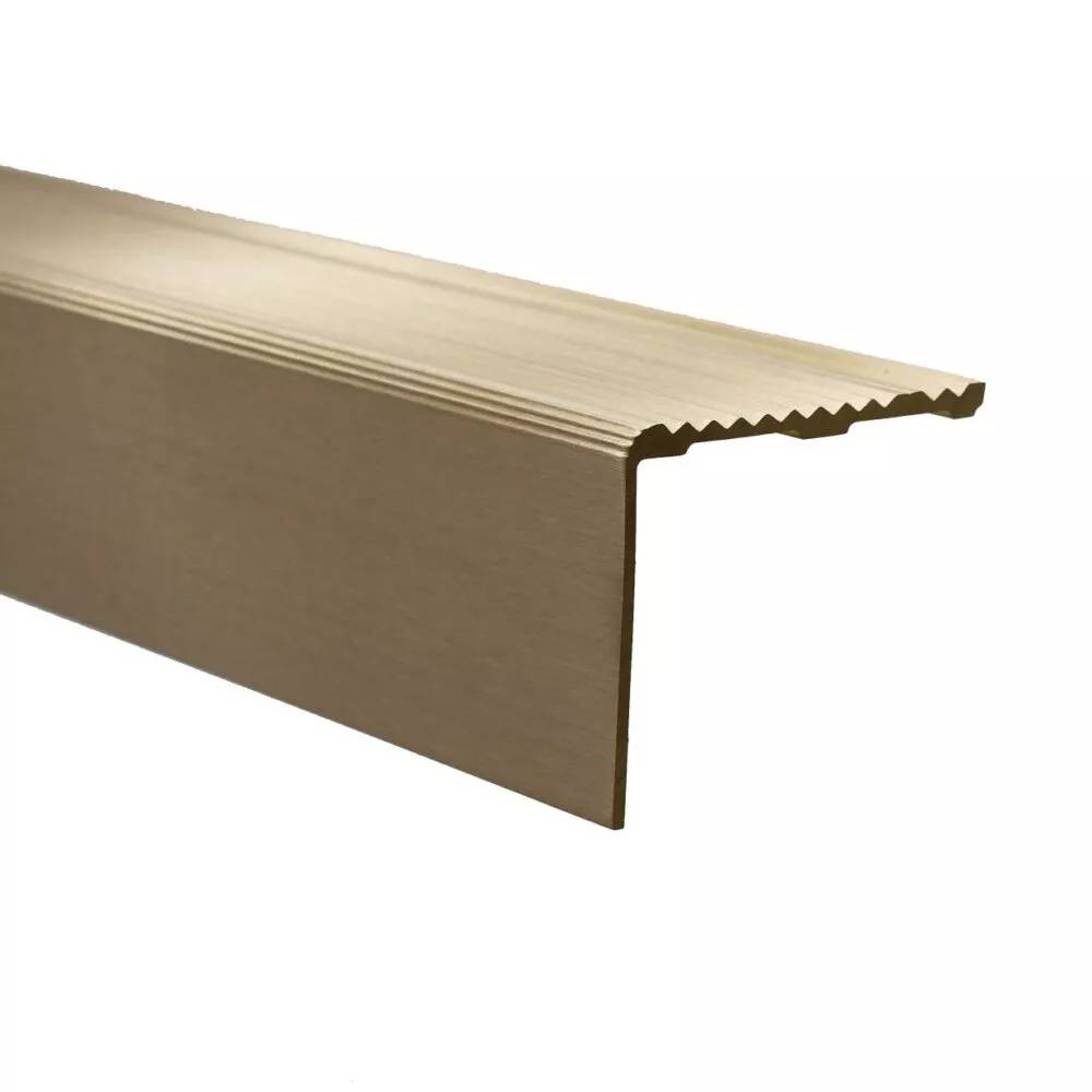 5 mm Gauge Solid Brass Stair Nosings - Brass Stair Nosings
