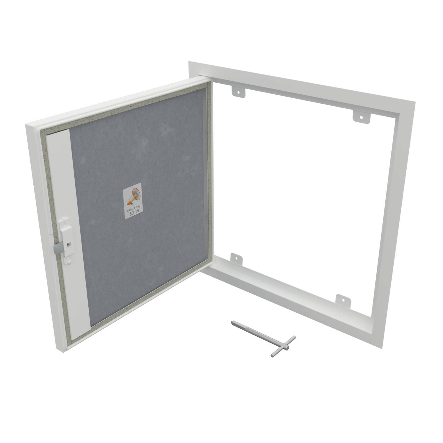 Wall Metal Access Panel (EX01 Range) - Picture Frame - 2 Hour Fire Rated  - Smoke Tested - 30dB Acoustic Rated - Airtight - Access Panel
