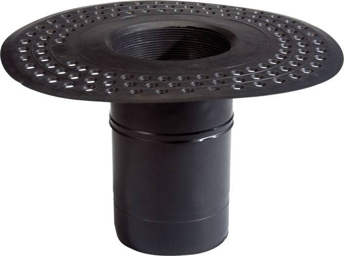 Outlet - TPE Circular Downpipe Outlet  240mm(L) & 600mm(L) - Perforated Flange